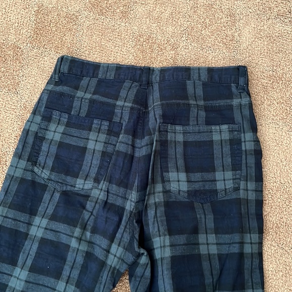 John galt one size green plaid pants - Picture 4 of 5